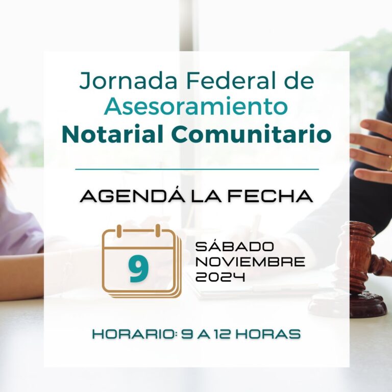 Lee más sobre el artículo Jornada Federal de Asesoramiento Notarial Comunitario – Delegación San Isidro