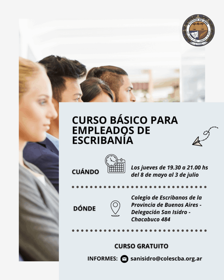 Lee más sobre el artículo Curso básico para empleados de escribanía